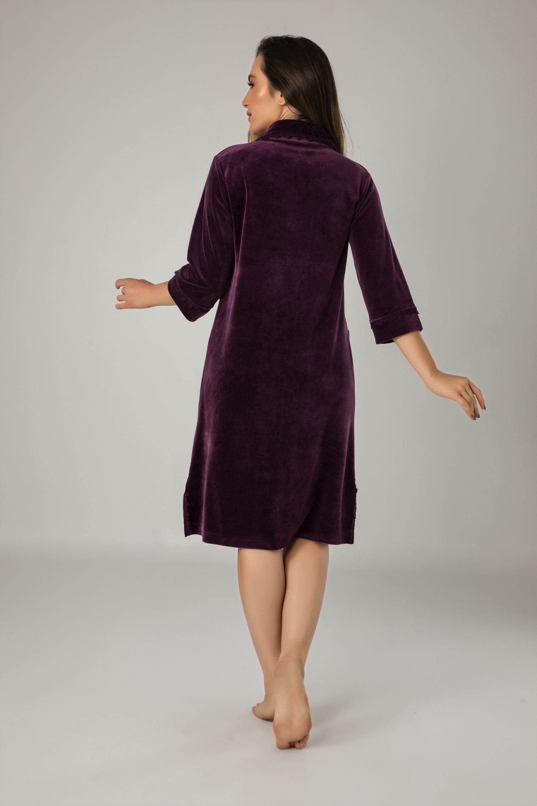 Dames Rits Badjas/Ochtendjas - Afbeelding 3