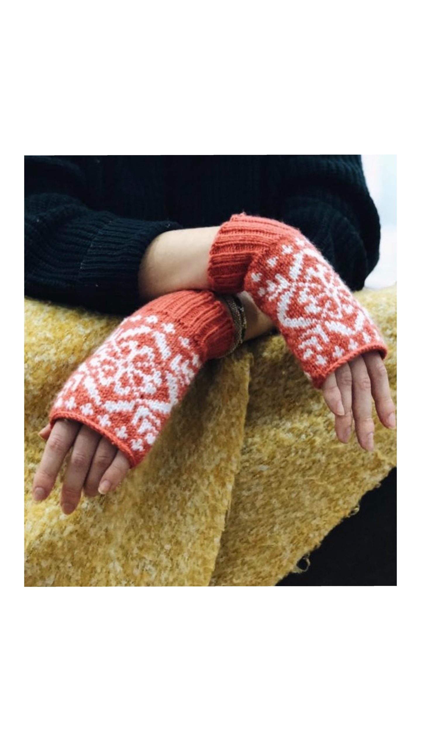 Handgebreide wool Handschoenen