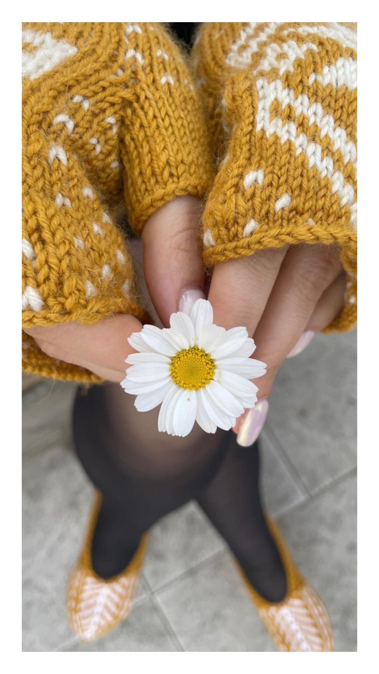 Handgebreide wool Handschoenen