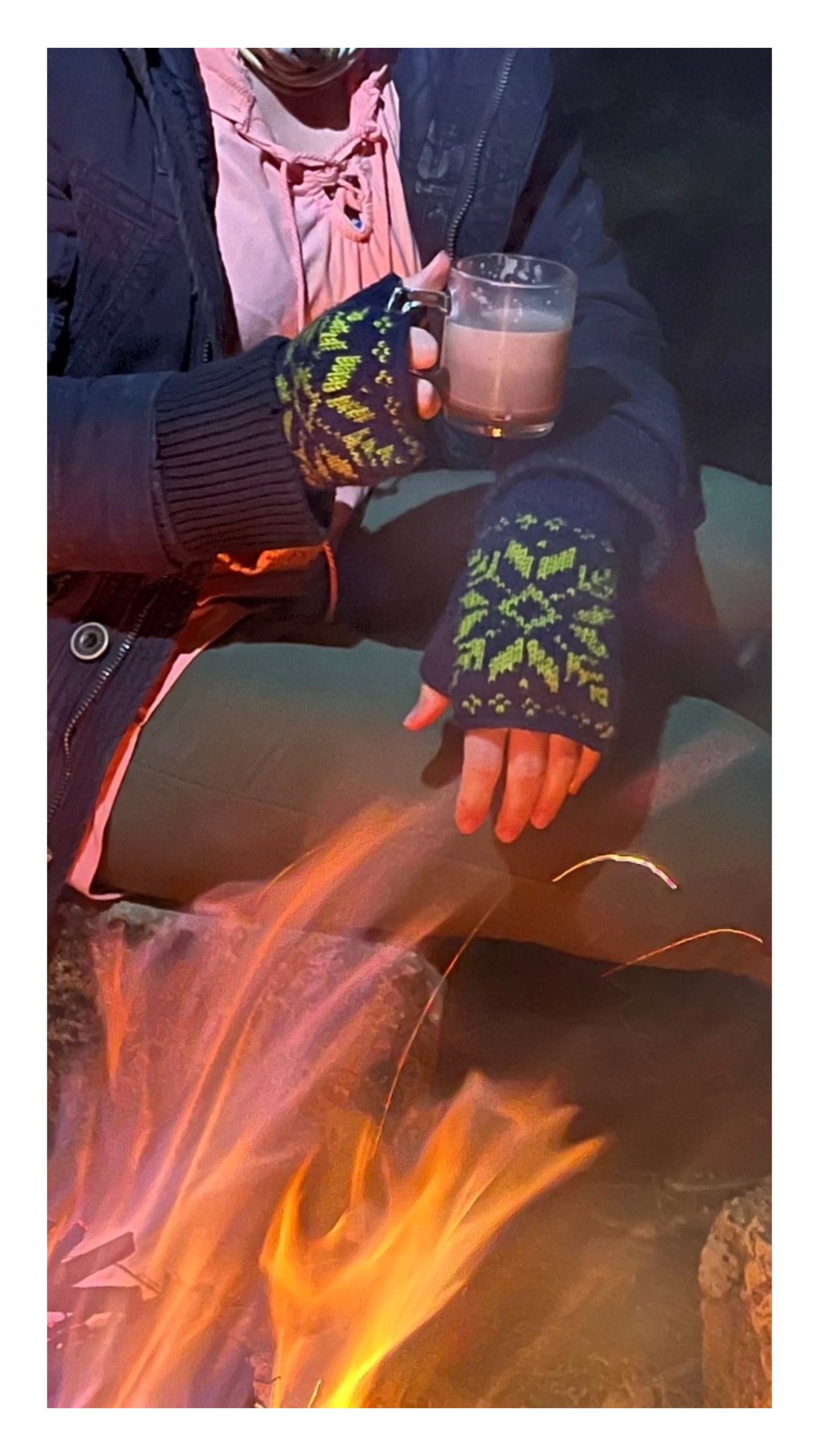 Handgebreide wool Handschoenen