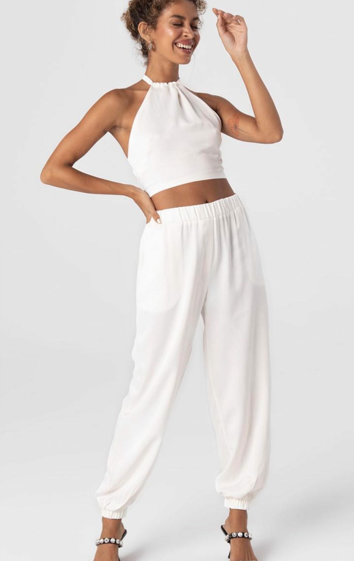 Dames Satijn Joggingbroek