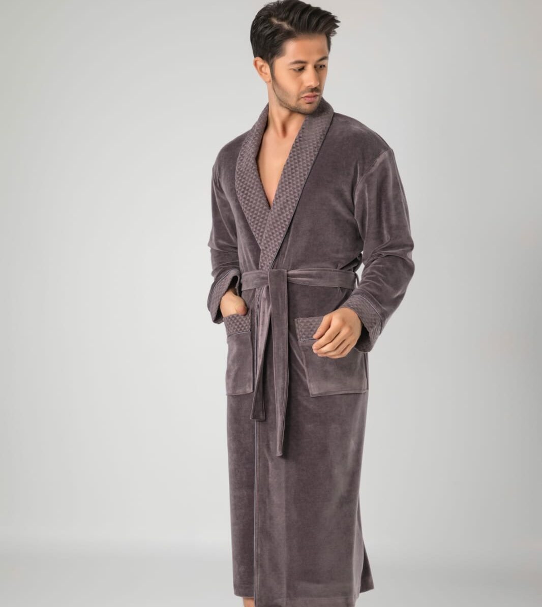 Heren Velour Badjas/Ochtendjas Roef