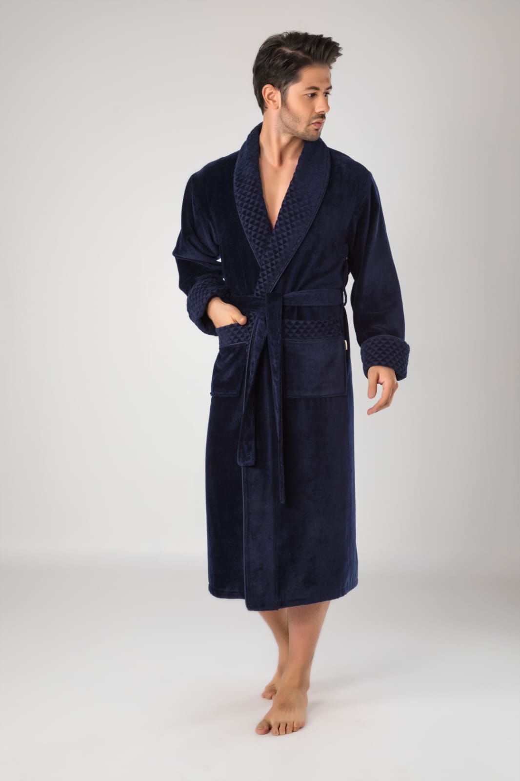 Heren Velour Badjas/Ochtendjas Roef