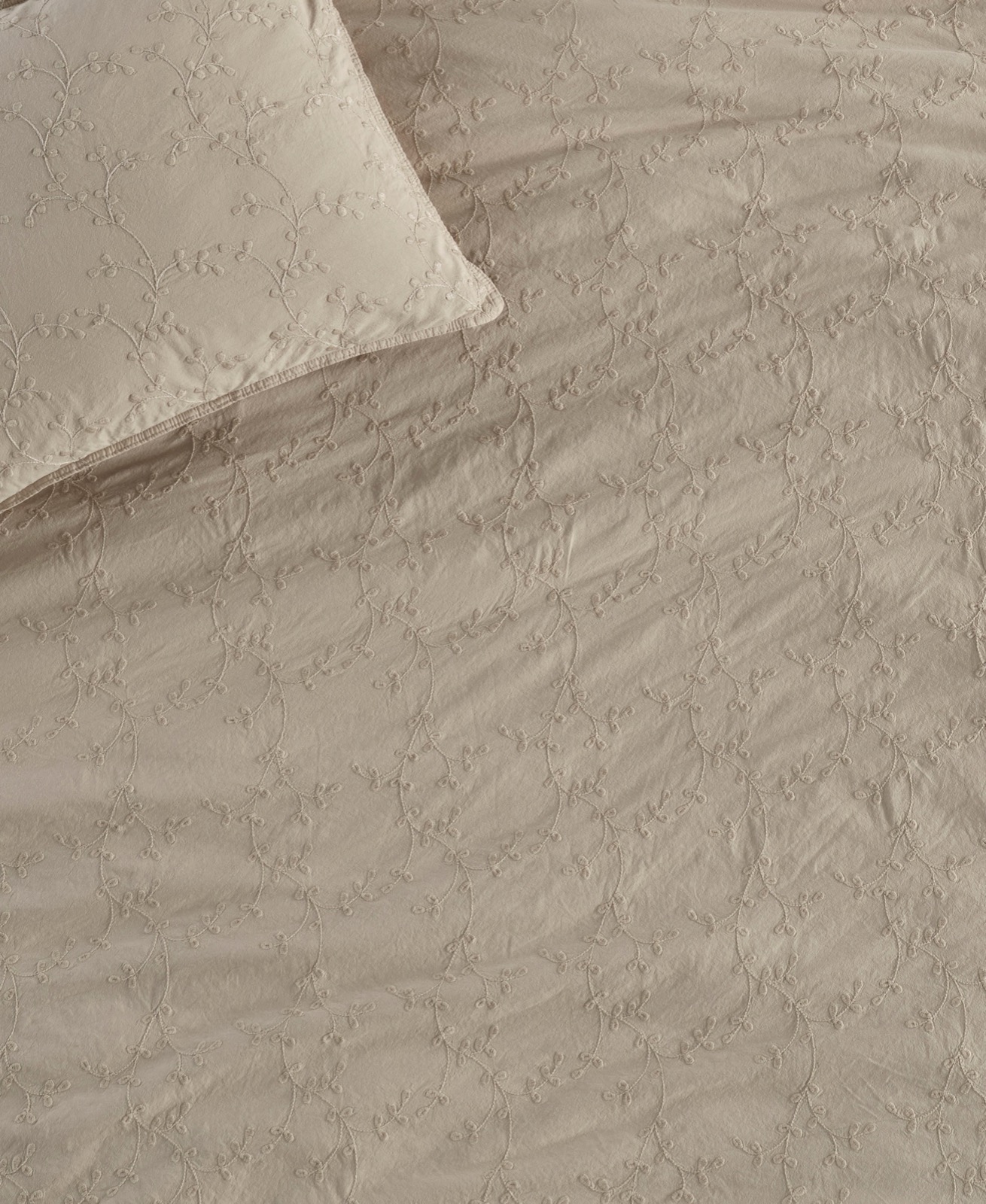 Linnen Dekbedovertrekset Limaso - Beige, 200x220