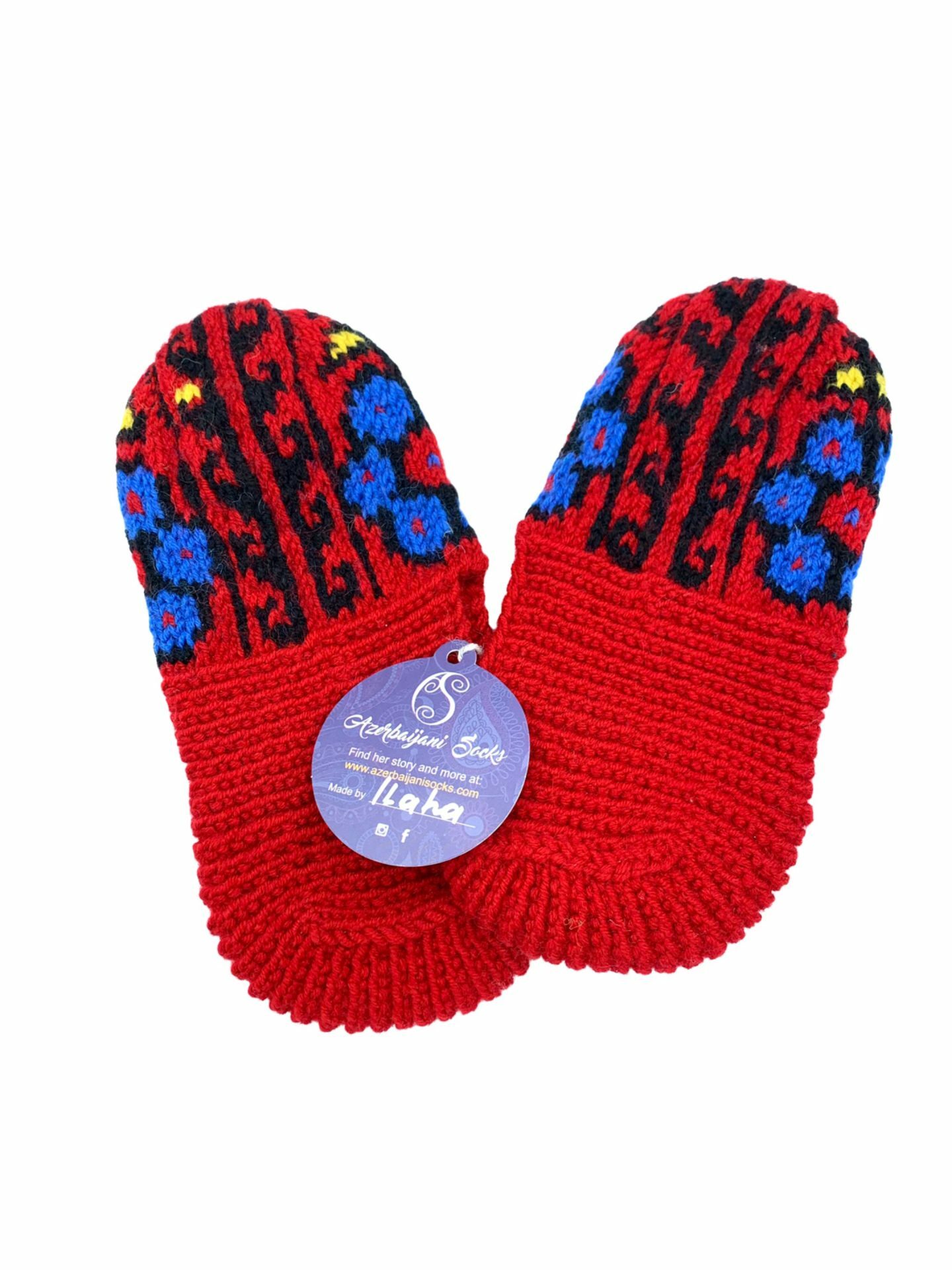 Schapenwollen sloffen M/L - Rood