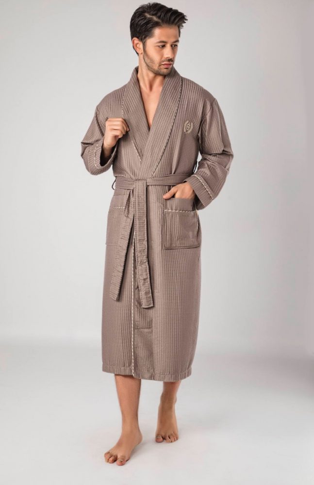 Waffle Heren Badjas/ Ochtendjas