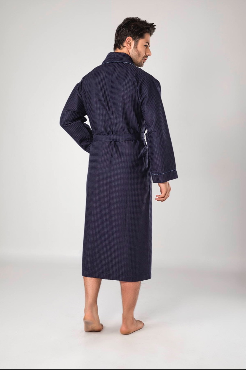 Waffle Heren Badjas/ Ochtendjas - Afbeelding 5