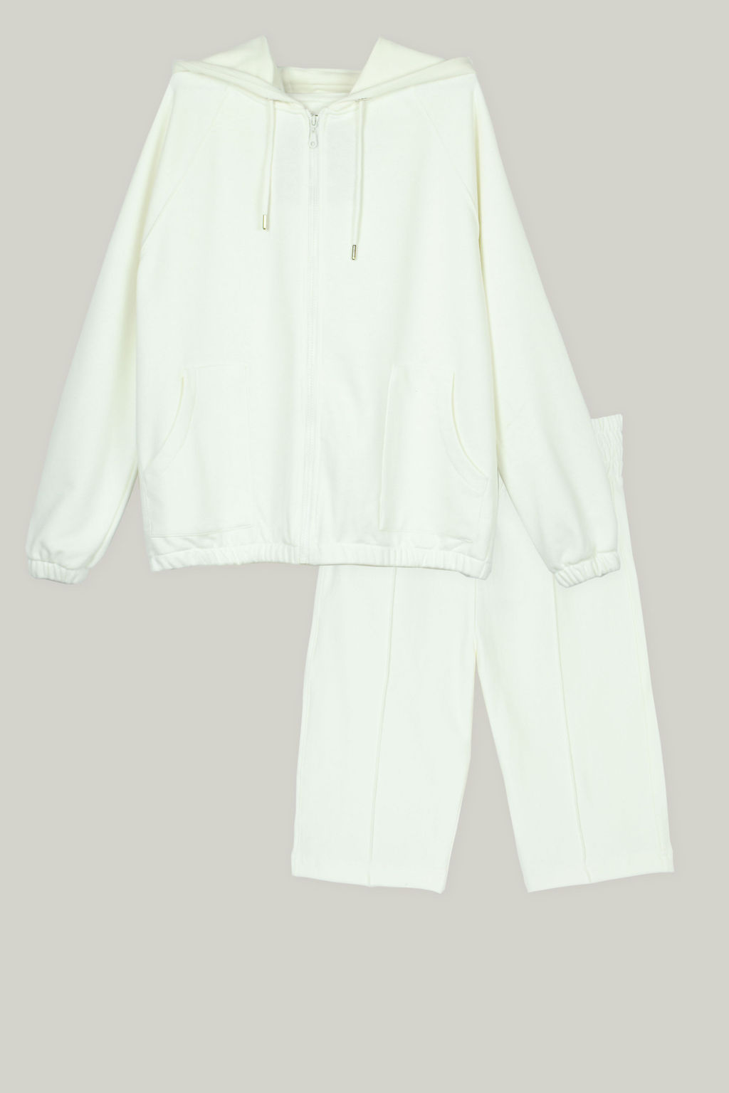 Loungewear Combi Set Wit /Bikershort met Vest - Afbeelding 15