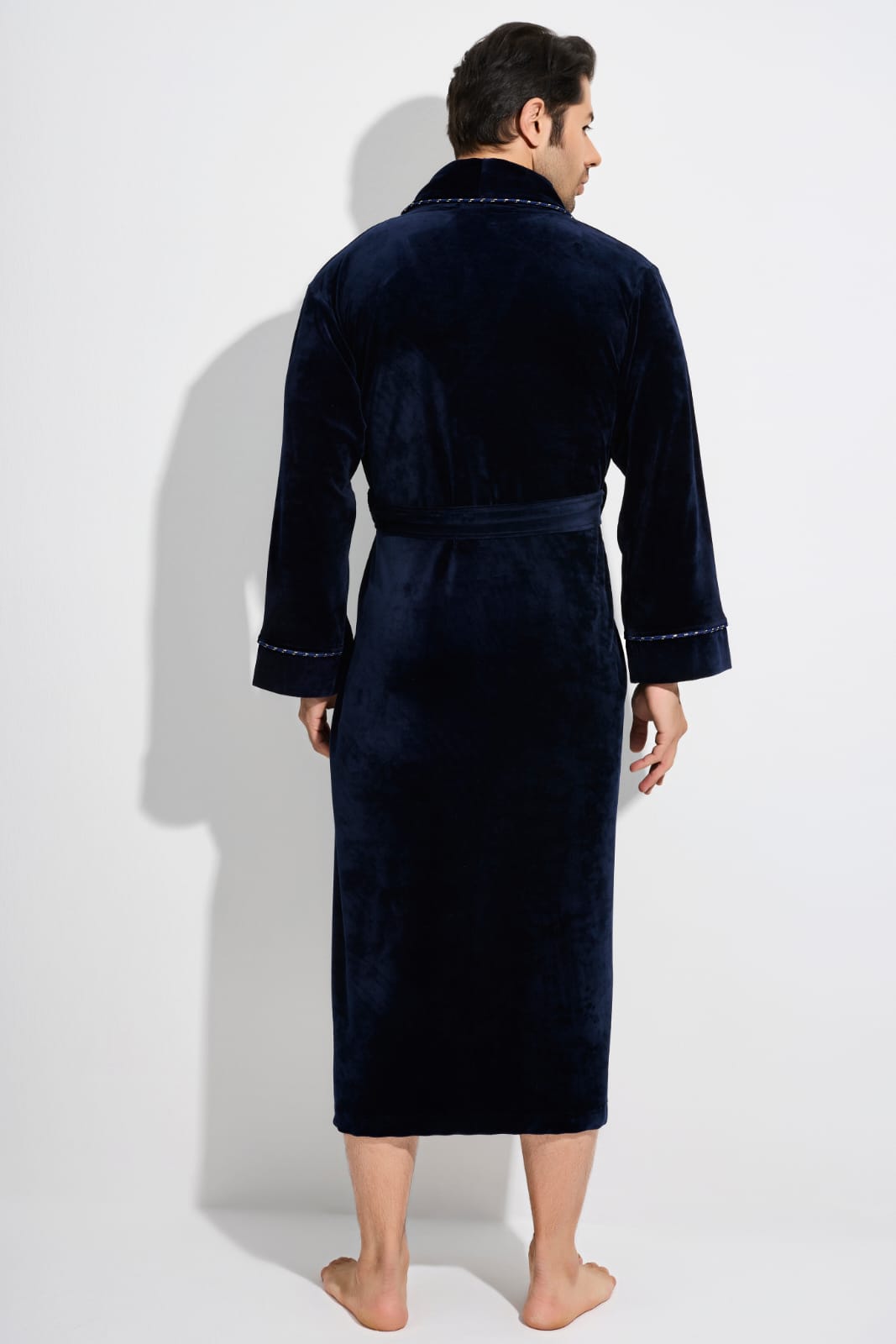Heren Velours Badjas / Ochtendjas Raphael - Afbeelding 5