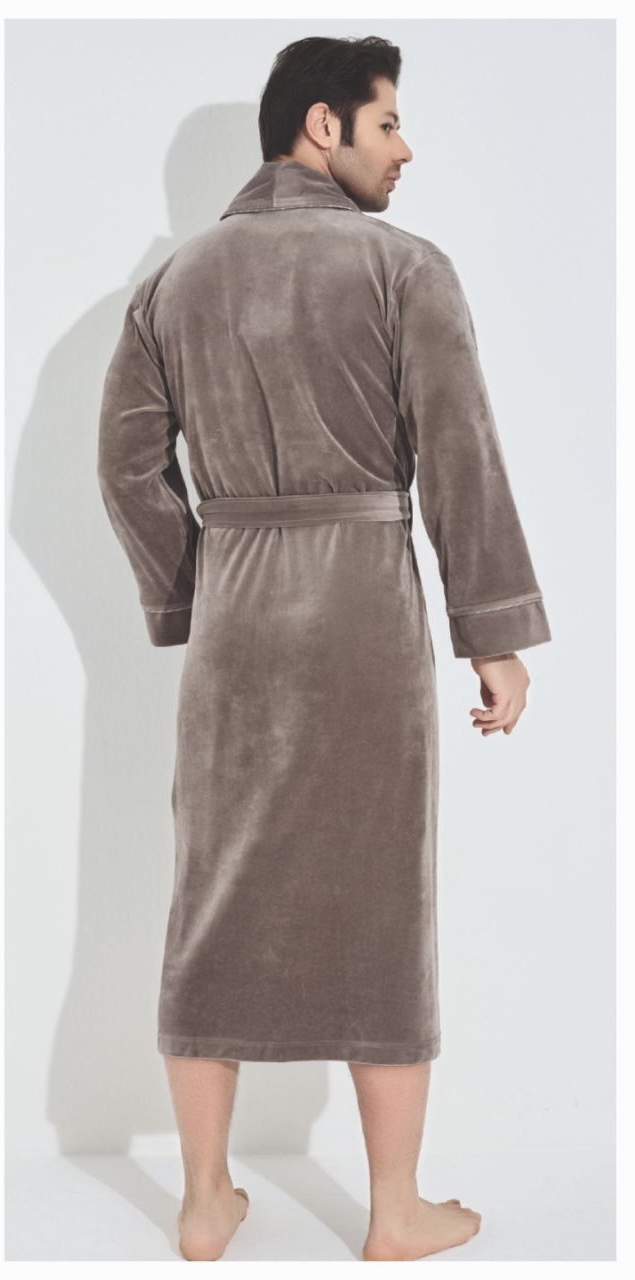 Heren Velours Badjas / Ochtendjas Raphael - Afbeelding 7