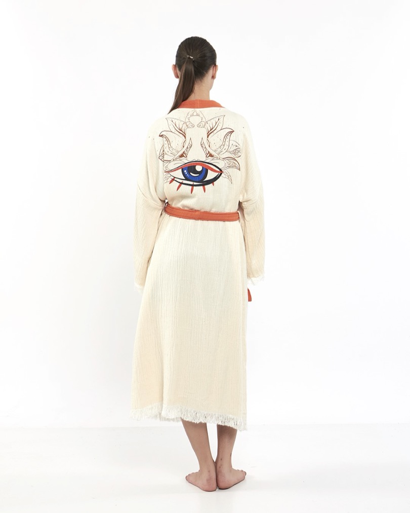 Dames Waffle Badjas Drishti