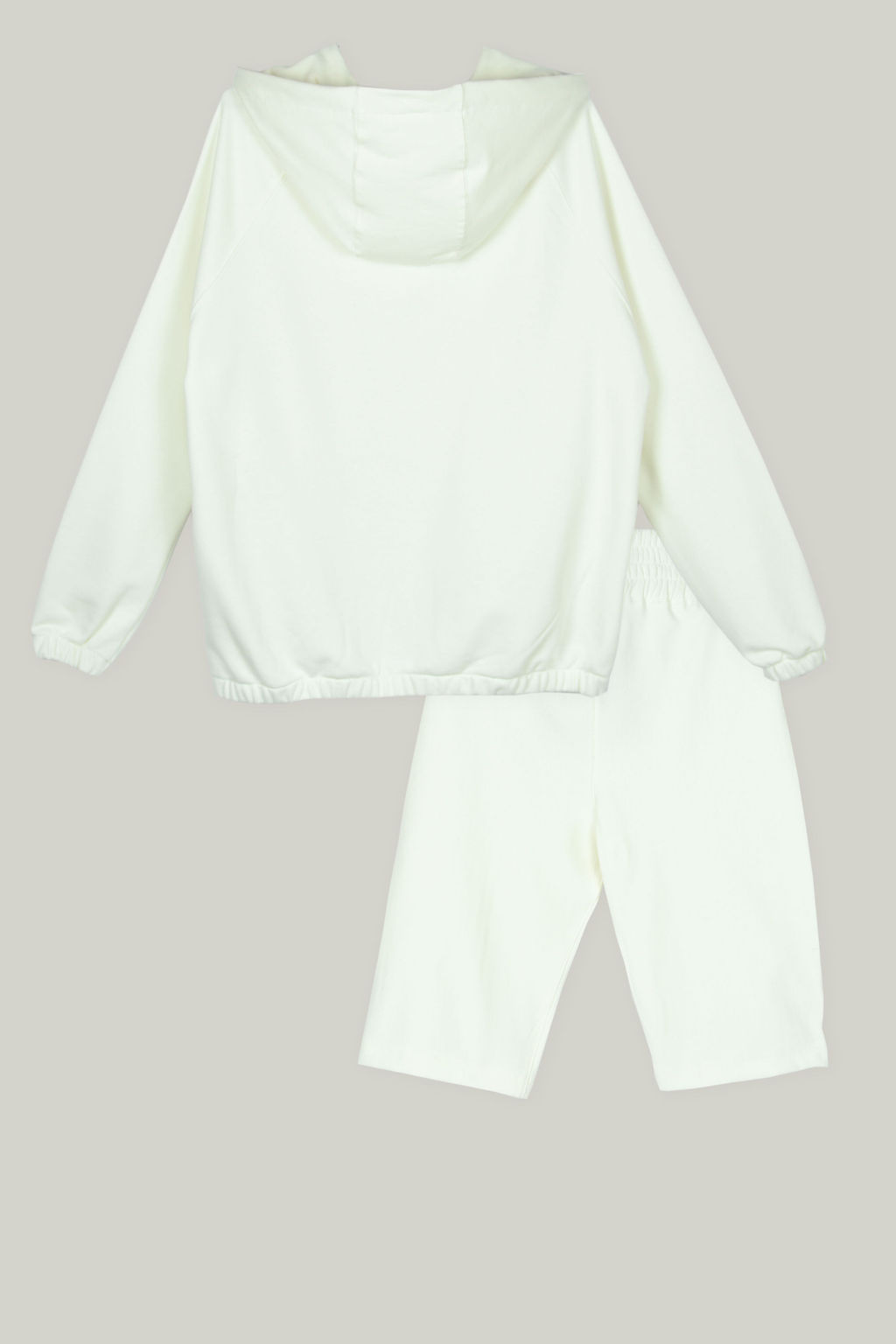 Loungewear Combi Set Wit /Bikershort met Vest - Afbeelding 2