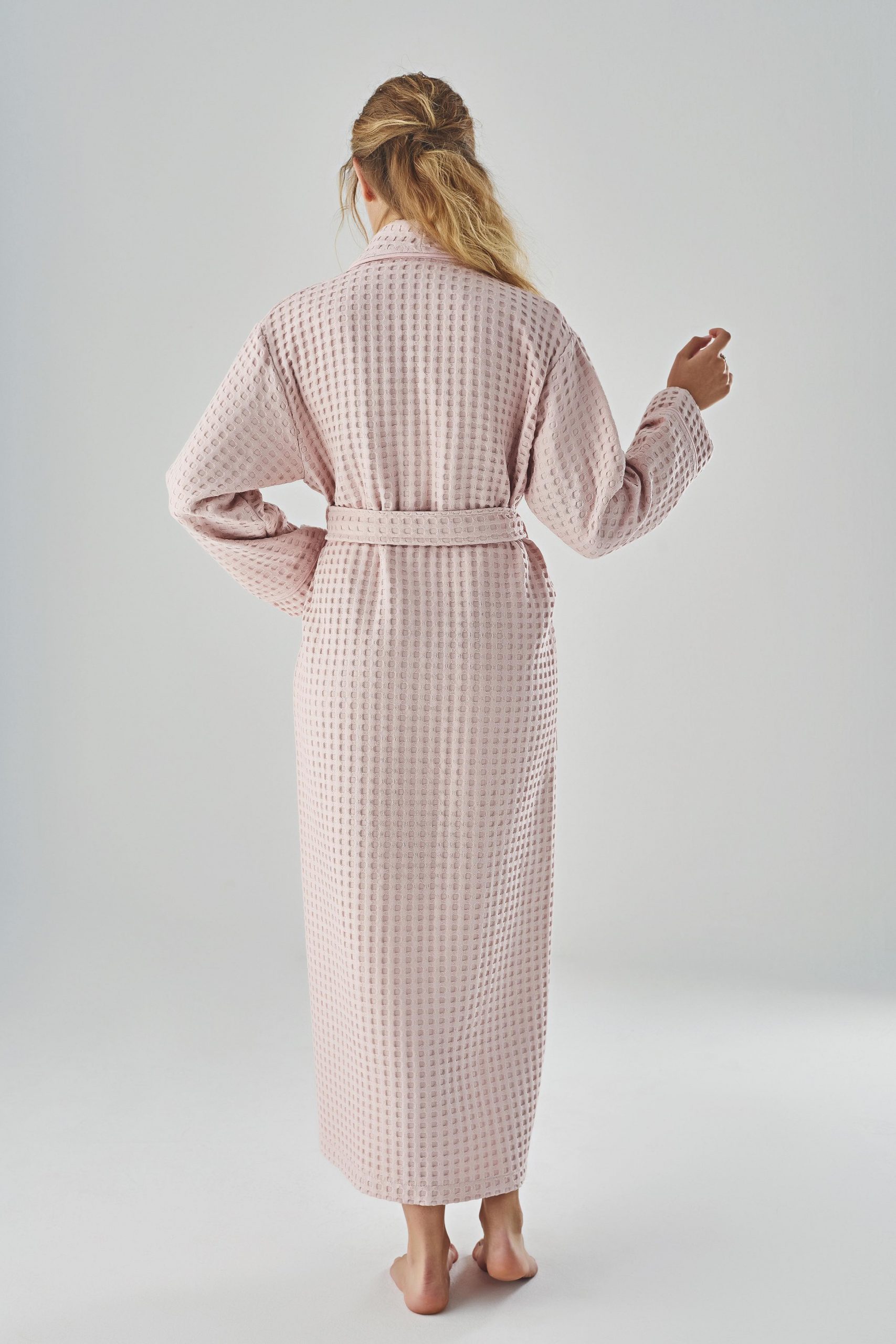 Waffle Dames Badjas Rana - Afbeelding 2