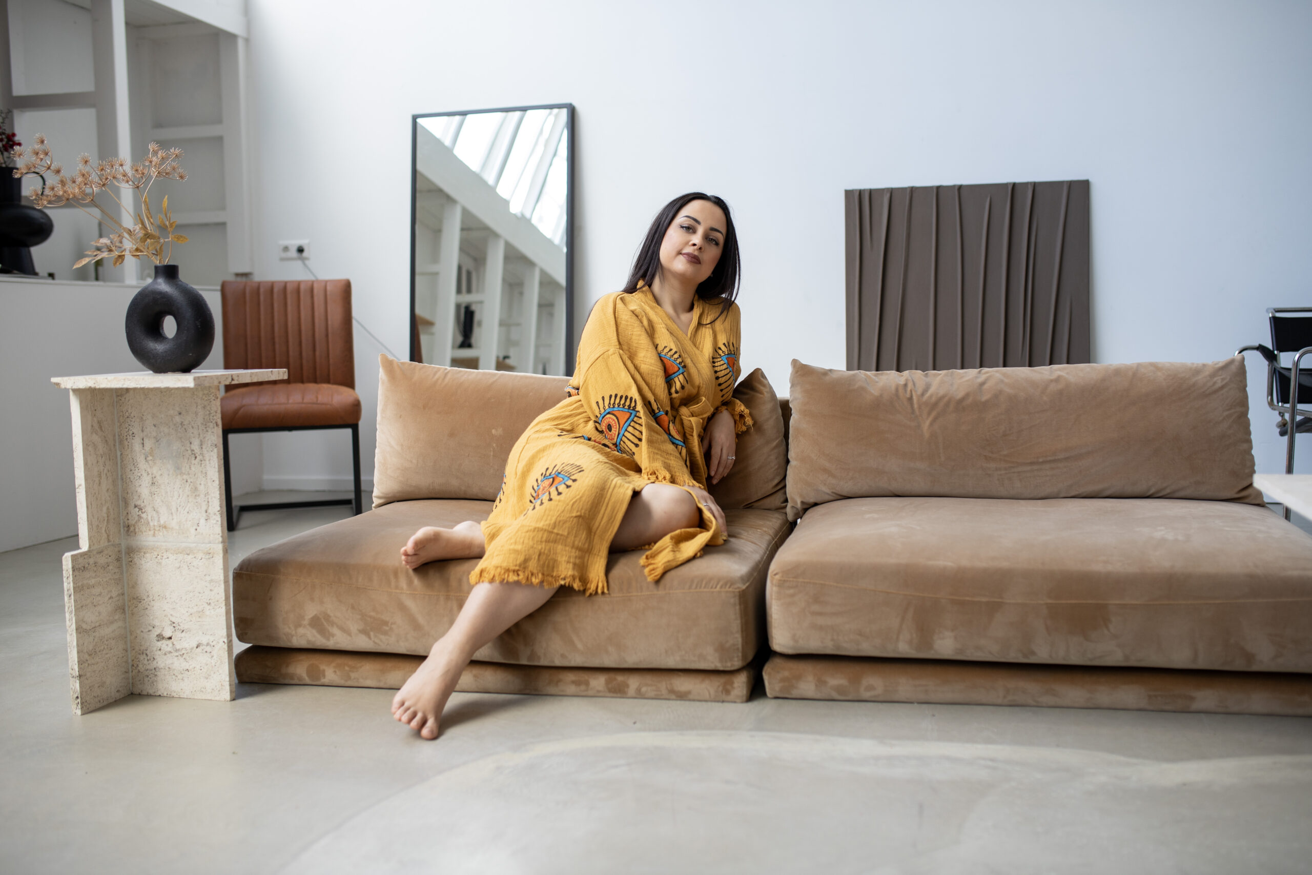 Waffle Dames Badjas Nazara - Afbeelding 3