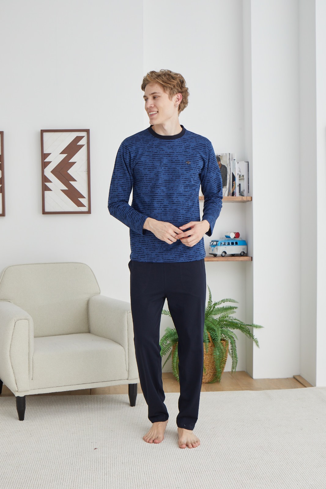 Heren Pyjama Set / Huispak Robin / Plus sizes - Afbeelding 3