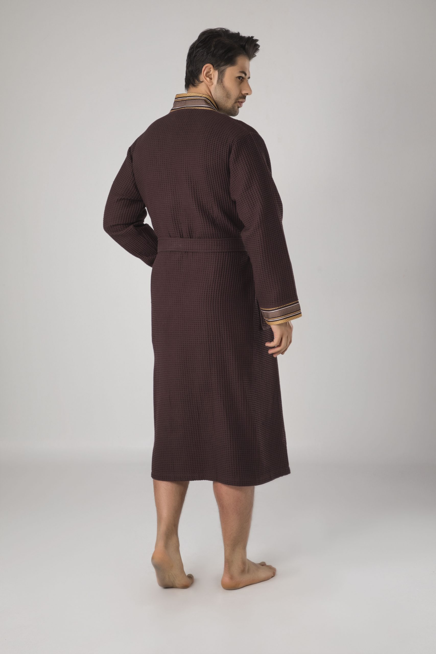 Waffle Heren Badjas Miguel - Afbeelding 2