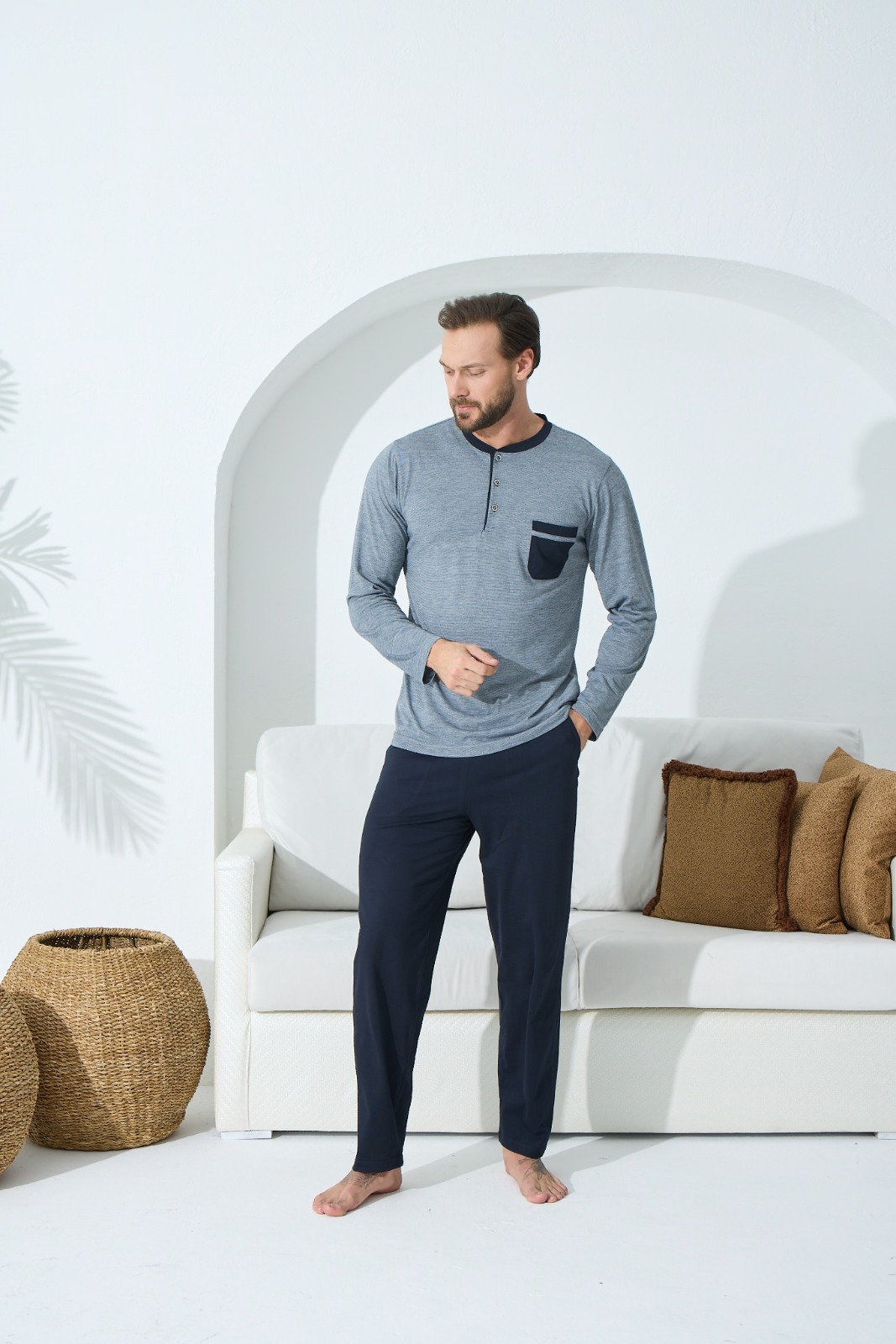 Heren Pyjama / Huispak Pablo / Plus Sizes - Afbeelding 3