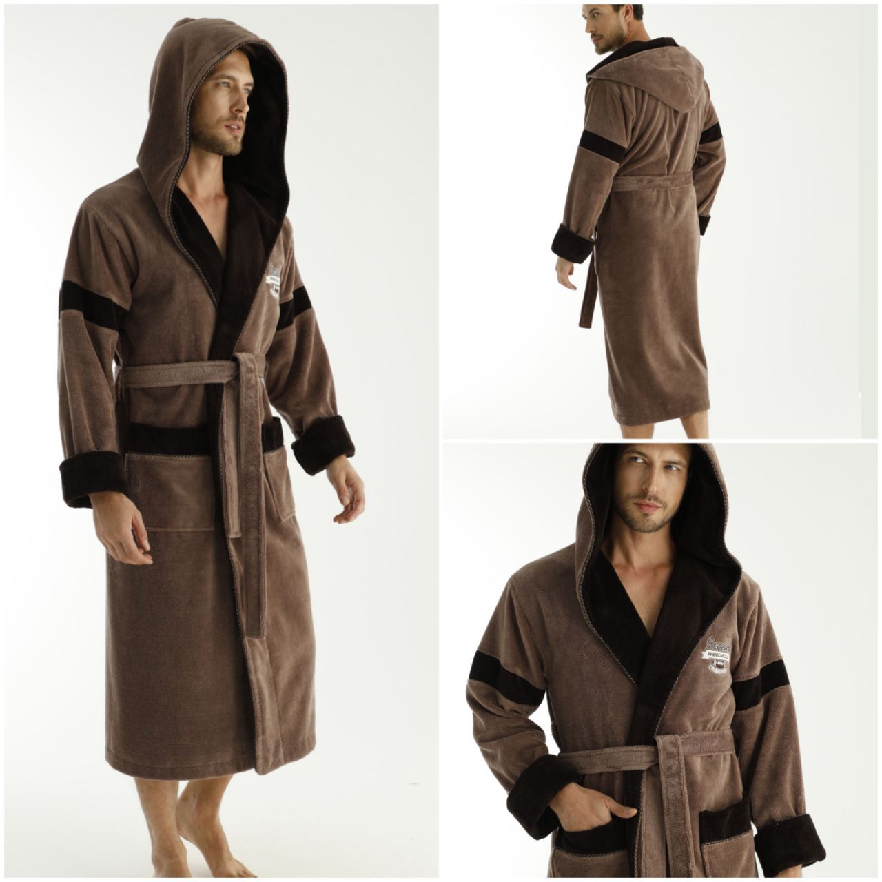 Heren Badjas Champion - Afbeelding 5