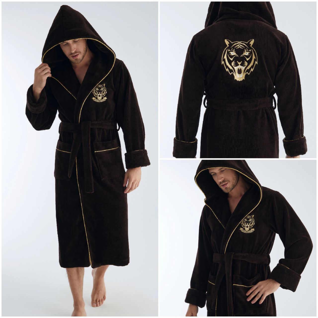Heren Badjas Leeuw - Afbeelding 2