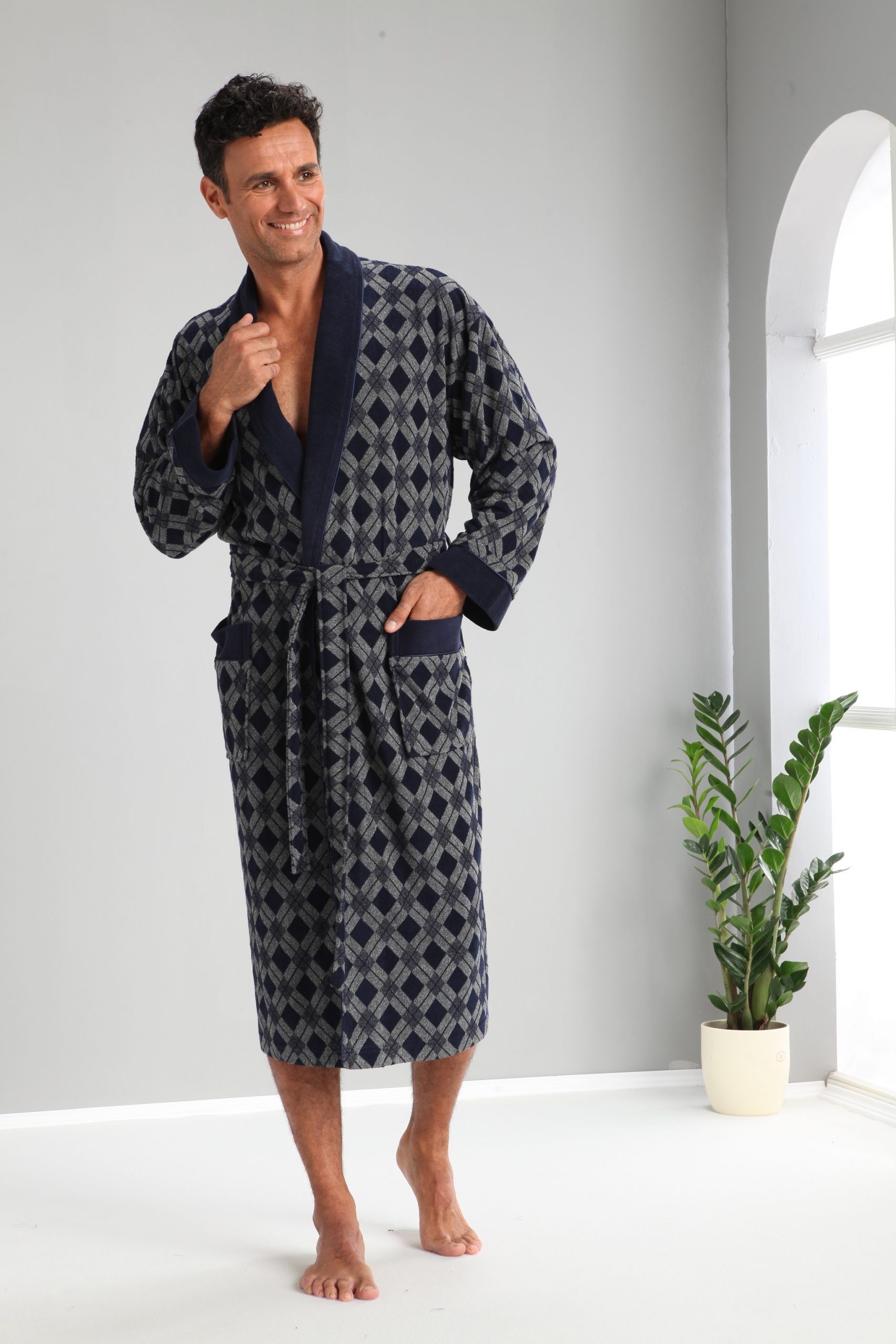 Heren Velours Badjas /Ochtendjas Freddy