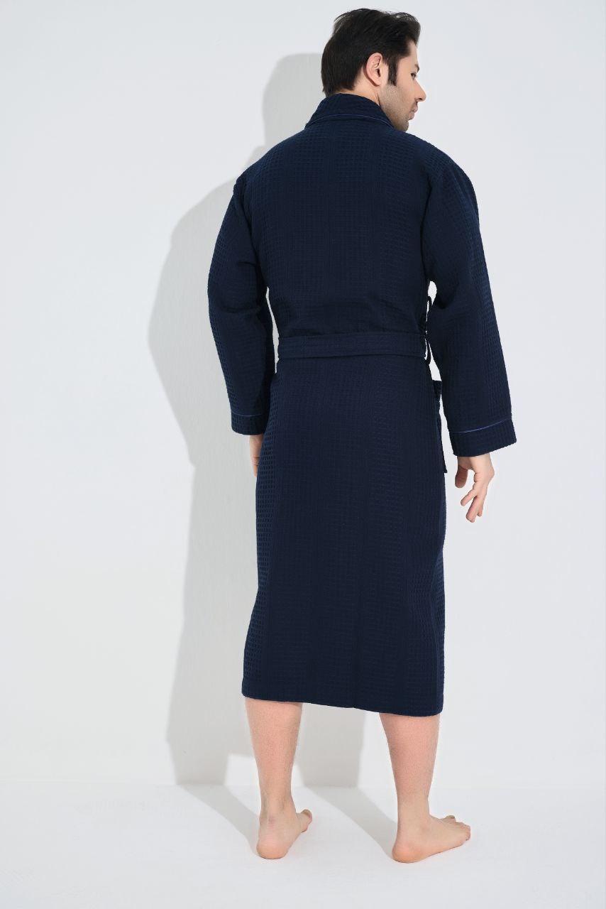 Heren Waffle Badjas Denis - Afbeelding 3