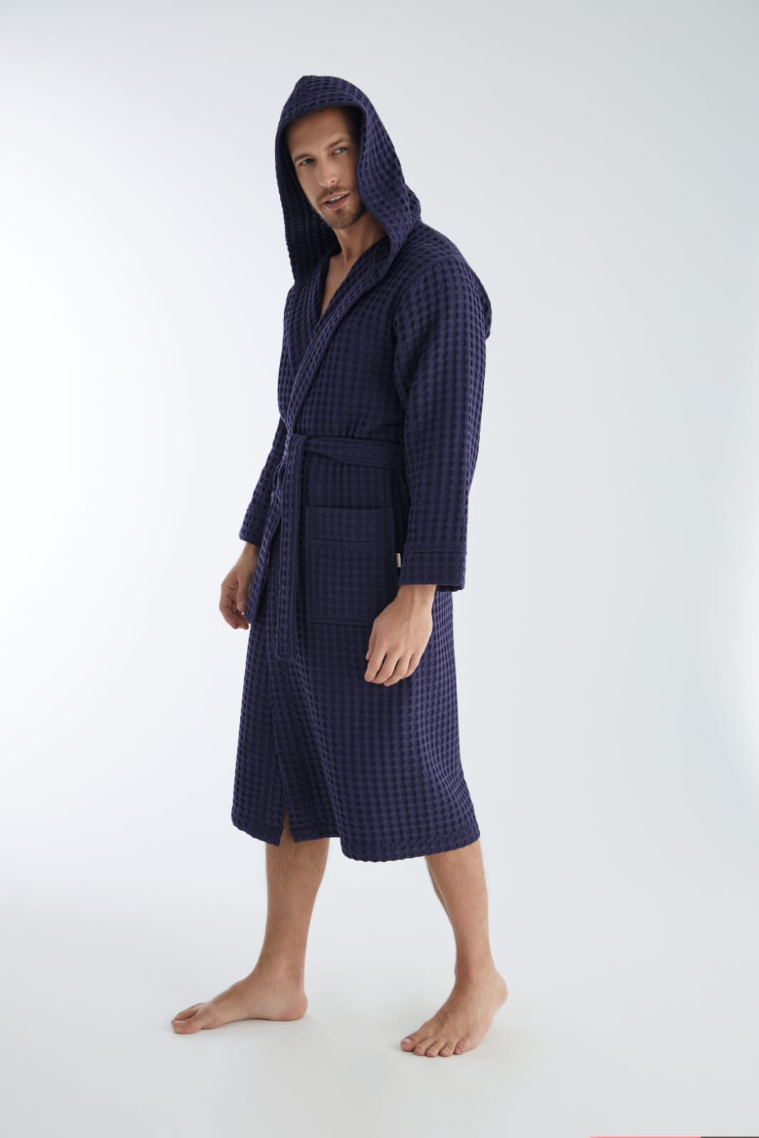 Waffle Heren Badjas Richard - Afbeelding 6