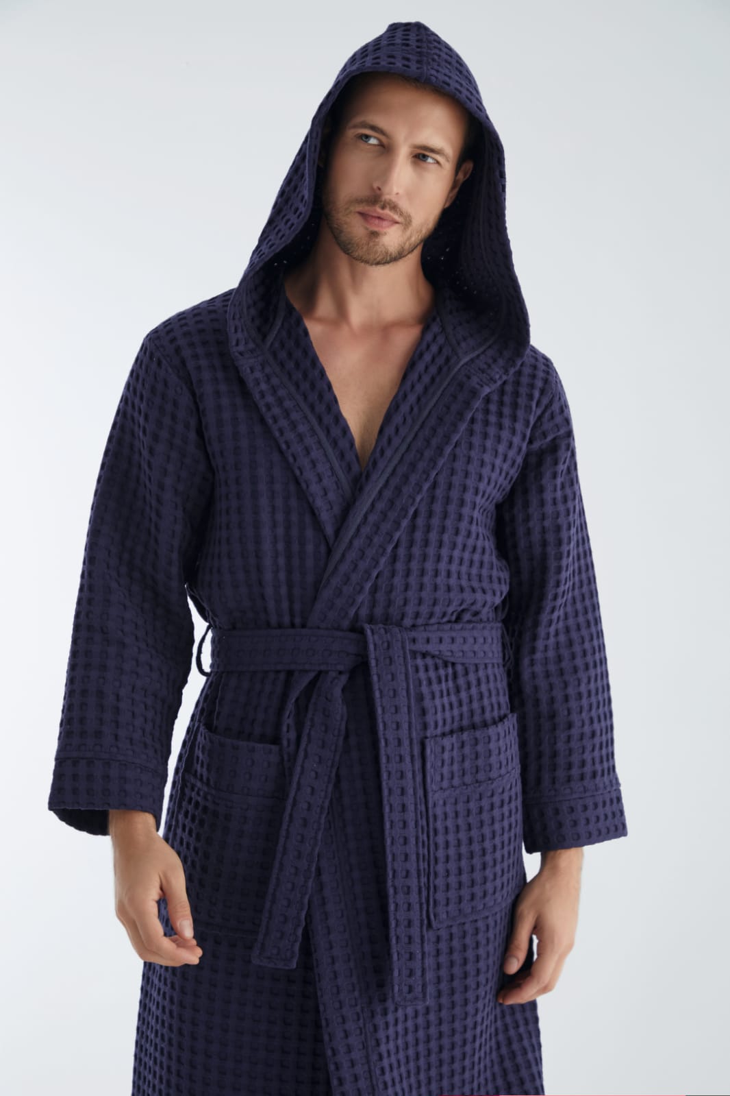 Waffle Heren Badjas Richard - Afbeelding 2