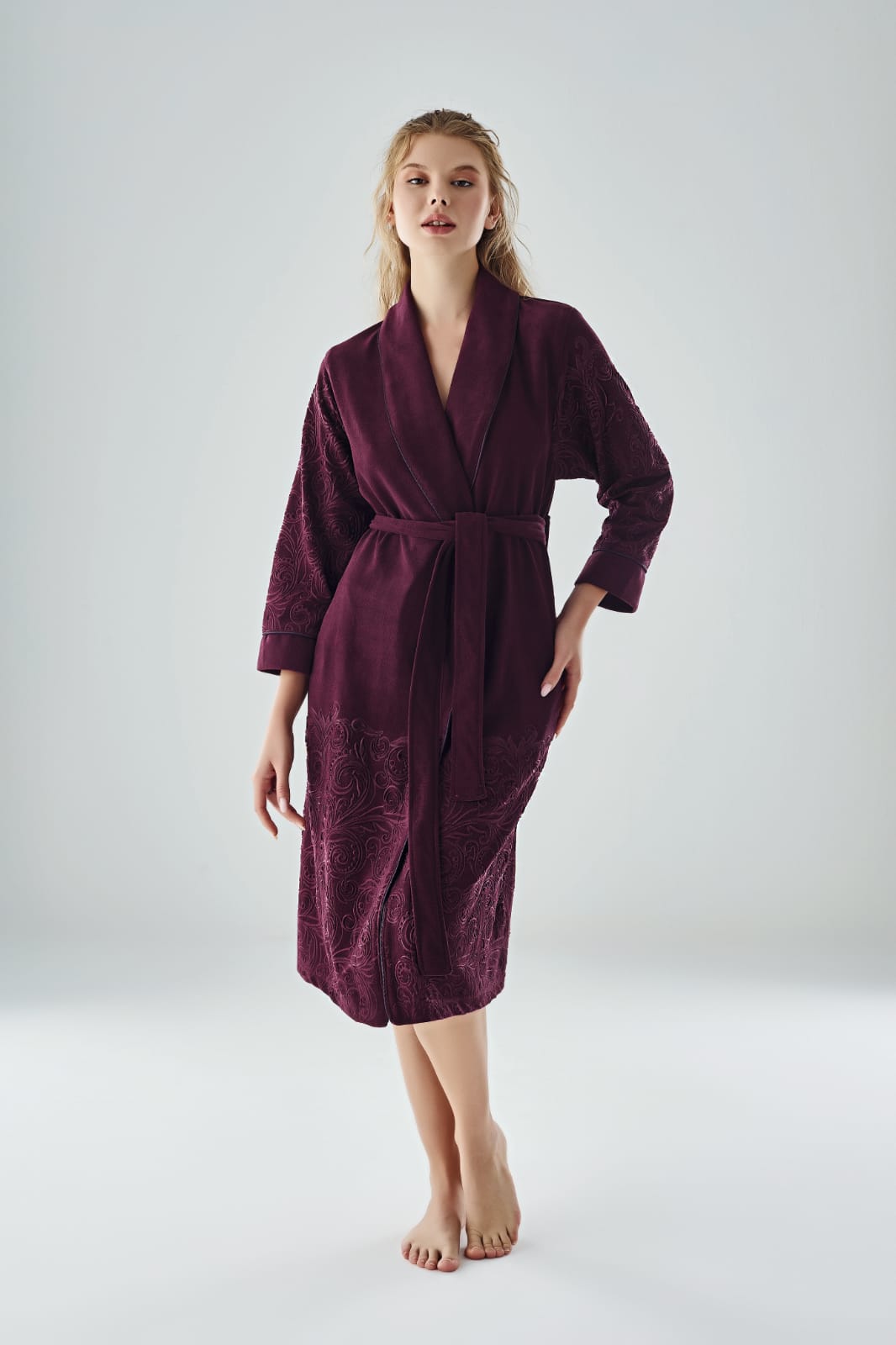 Dames Badjas /Ochtendjas Linda - Afbeelding 9