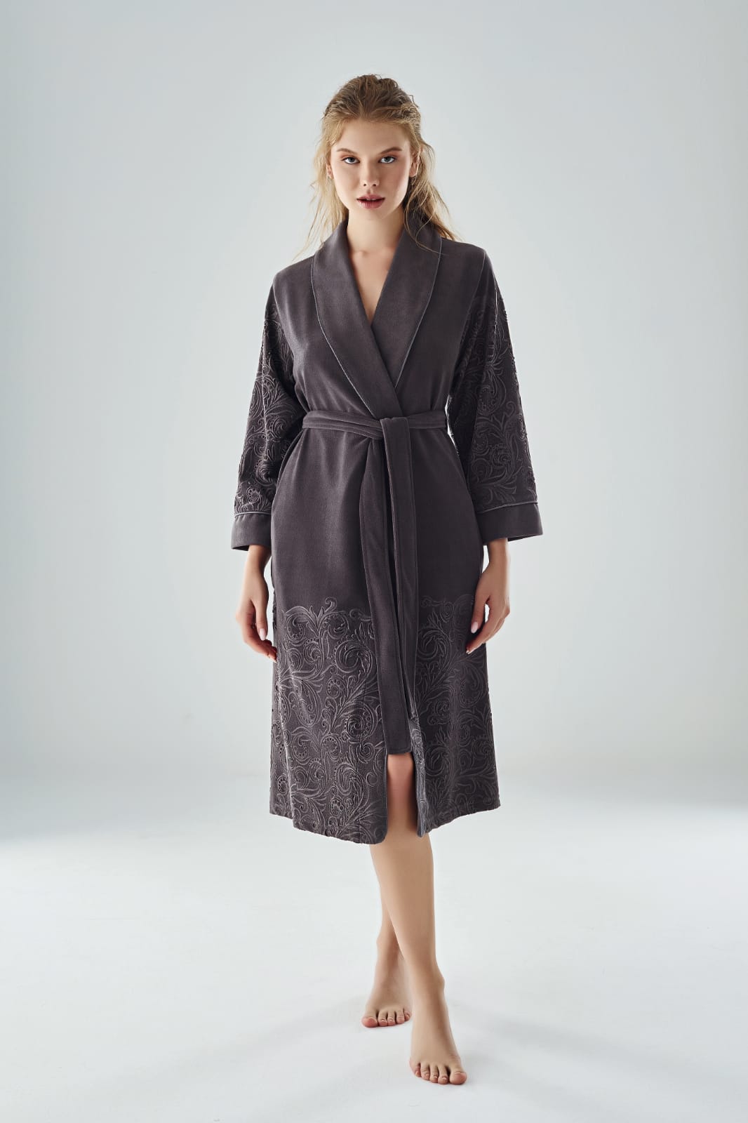 Dames Badjas /Ochtendjas Linda - Afbeelding 4