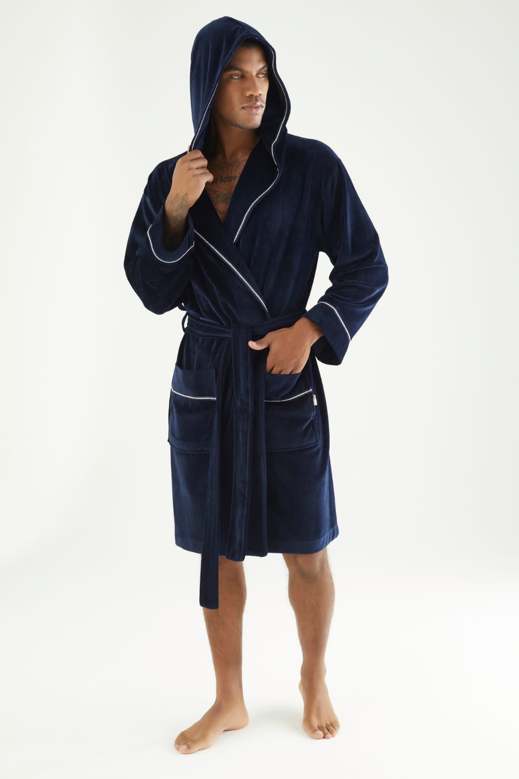 Heren Velour Badjas Louis