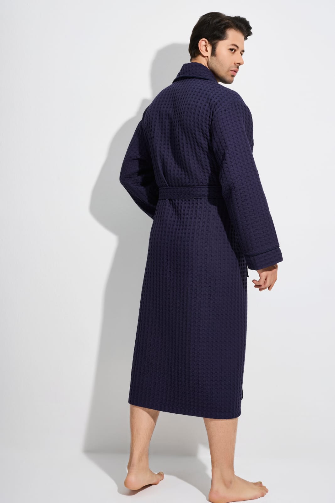 Waffle Heren Badjas Rahul - Afbeelding 3
