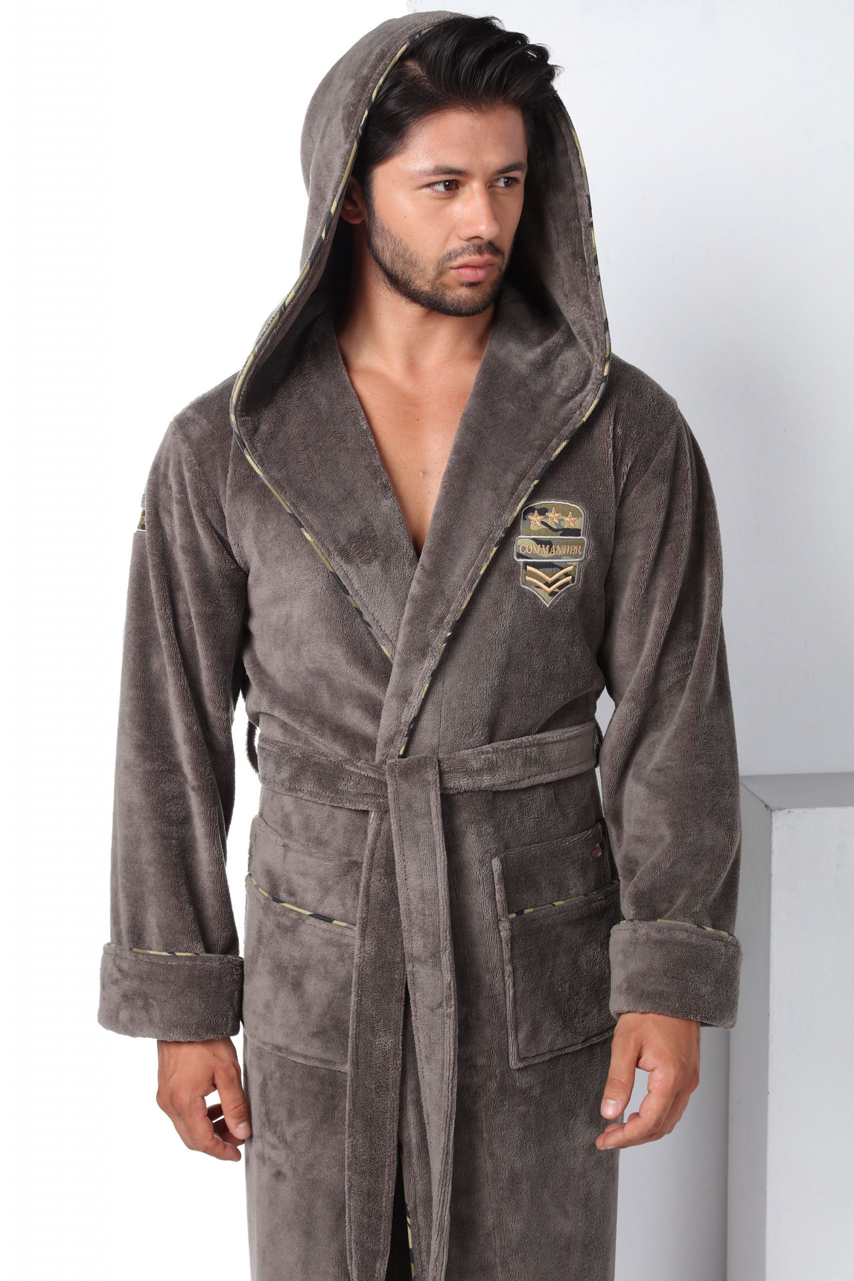 Heren Badjas Commander - Afbeelding 3