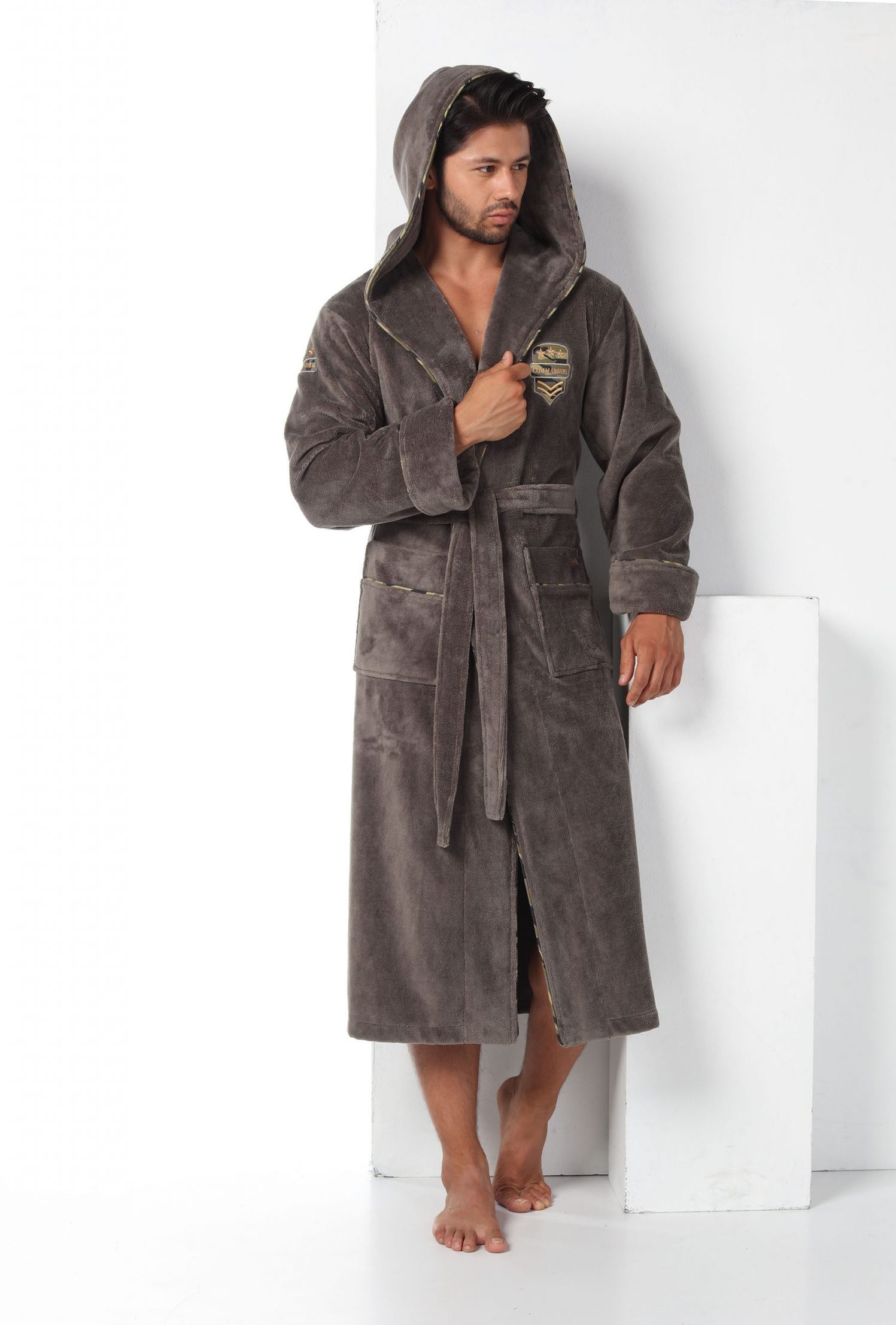 Heren Badjas Commander - Afbeelding 7