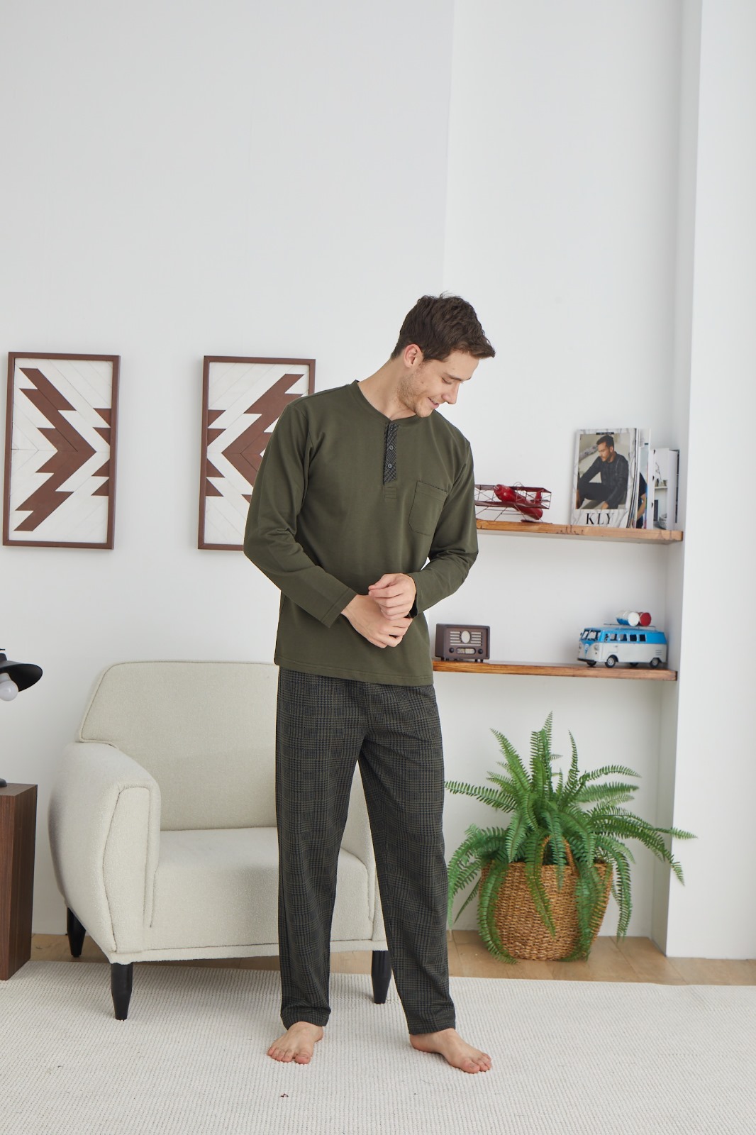 Heren Pyjama Set / Huispak Tobias / Plus Sizes - Afbeelding 2