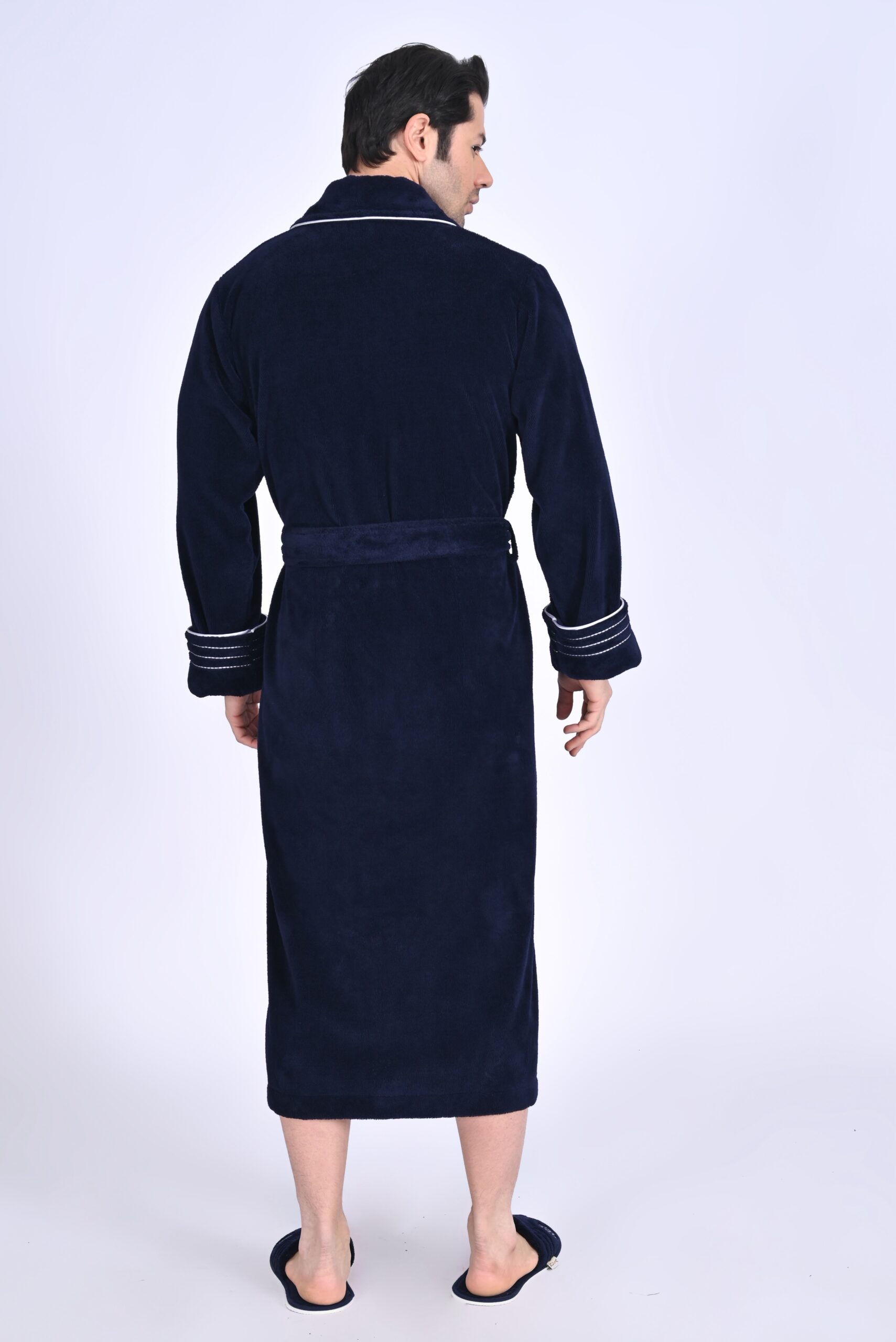 Heren Badjas Avi met pantoffels - Afbeelding 7