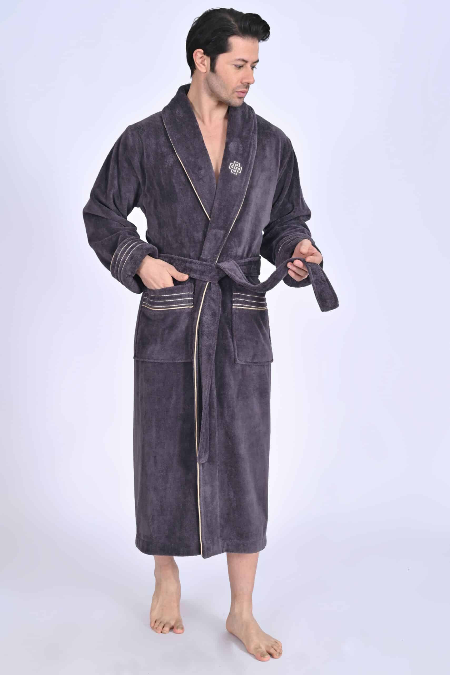 Heren Badjas Avi met pantoffels - Afbeelding 13