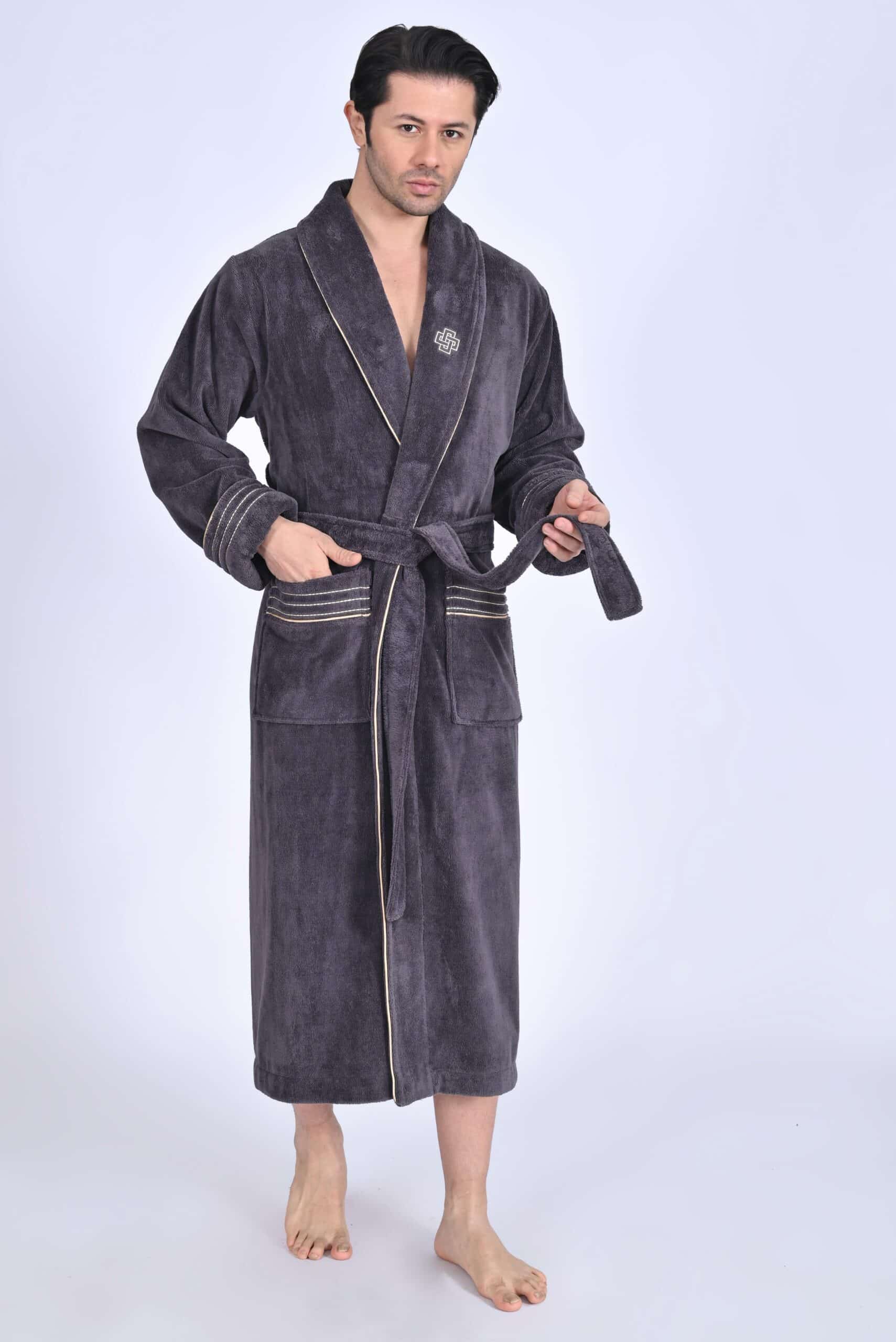 Heren Badjas Avi met pantoffels - Afbeelding 12