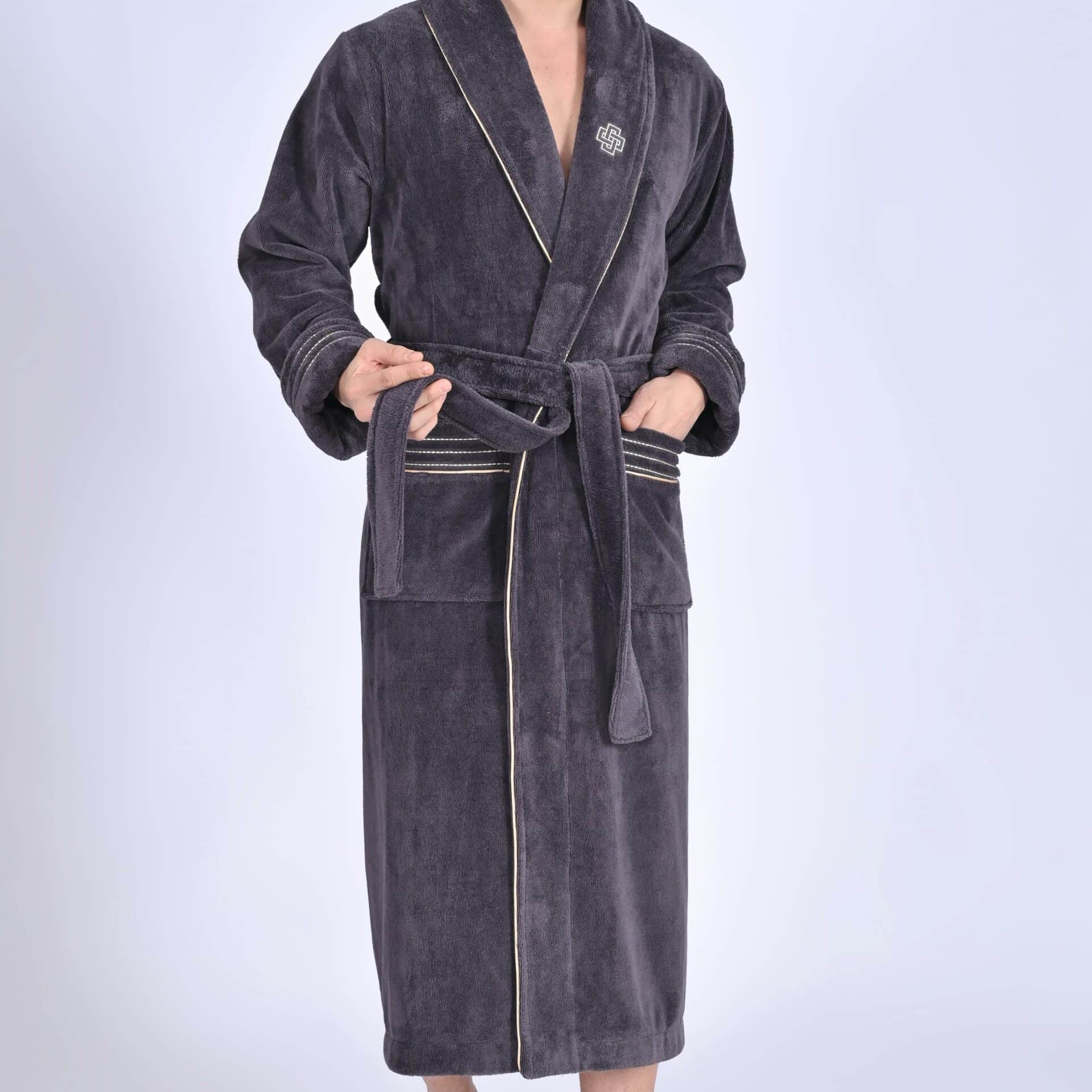 Heren Badjas Avi met pantoffels