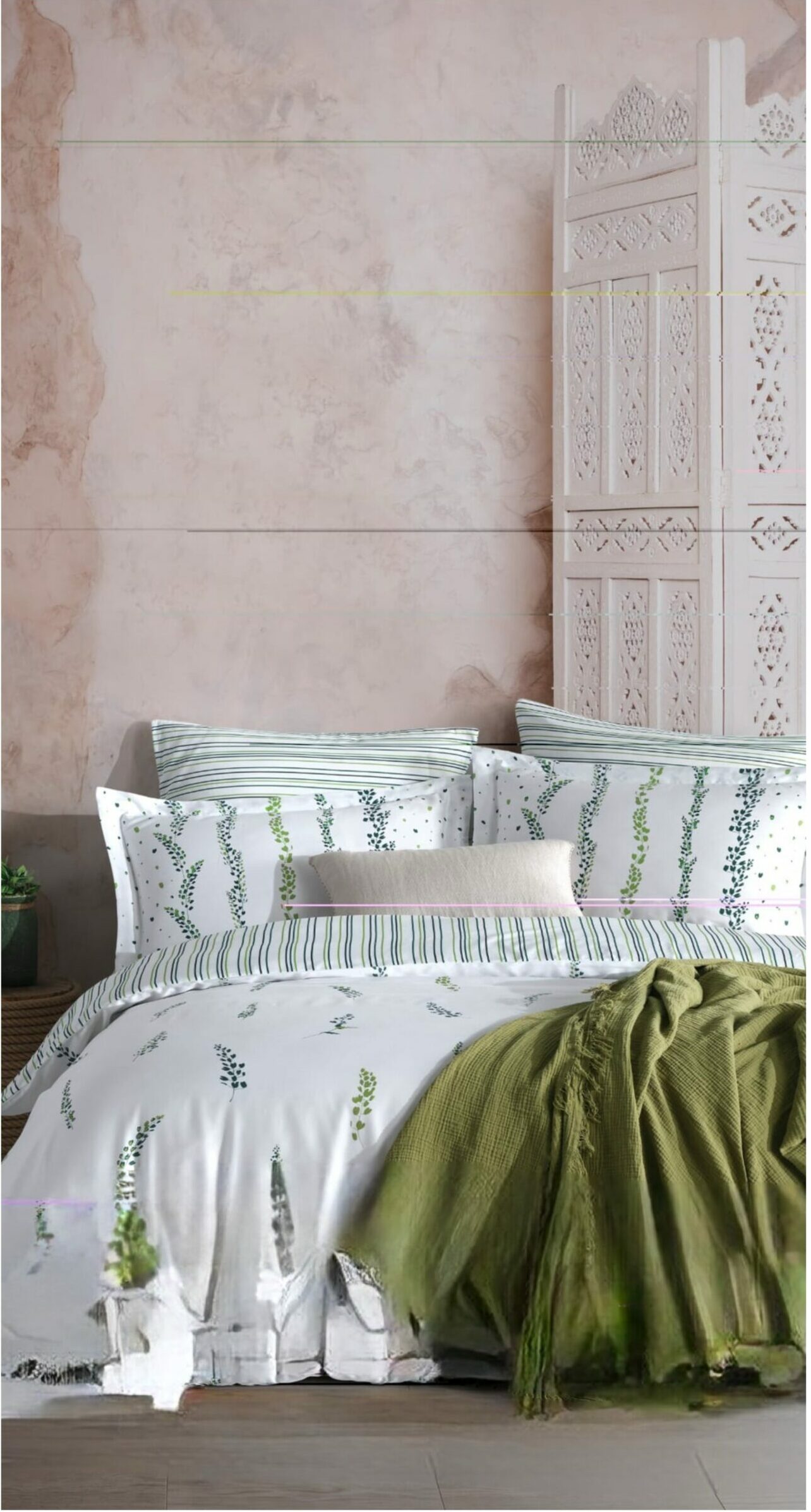 Luxe Dekbedovertrek Kylios Green