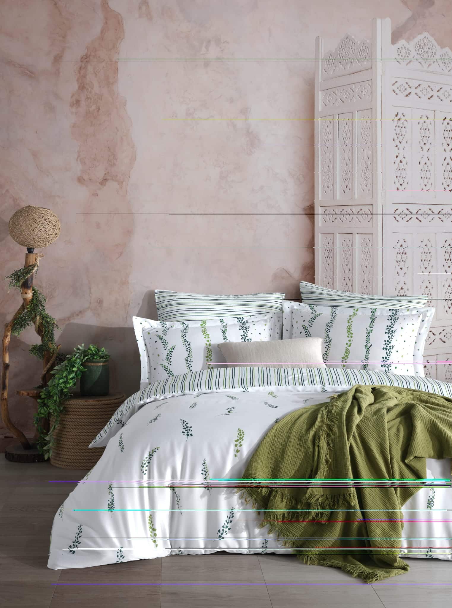 Luxe Dekbedovertrek Kylios Green